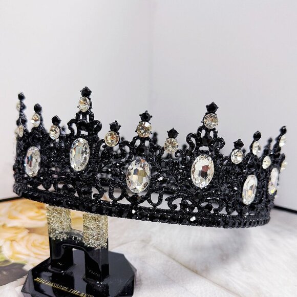 Renaissance Crown, Vintage Stone Crown, Halloween Costume, Coronation Crown - Picture 4 of 9